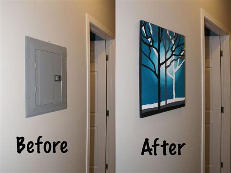 electrical box covers ideas|ideas for enclosing breaker box.